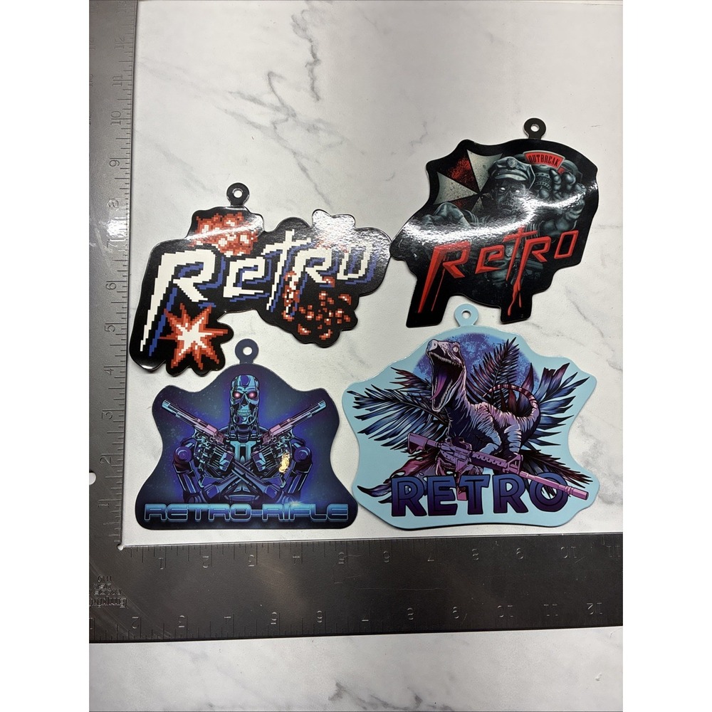Retro Rifle Sticker Lot 4